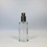 30ml round glass bottle with gold spray