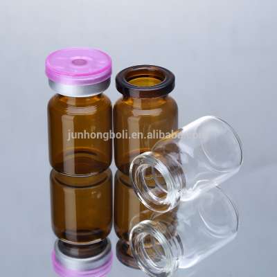 Amber glass vial with flip off cap for pharmaceutical empty glass ampoule