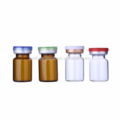 Clear vials 6ml 10ml pharmaceutical vial medical injection glass vials with rubber